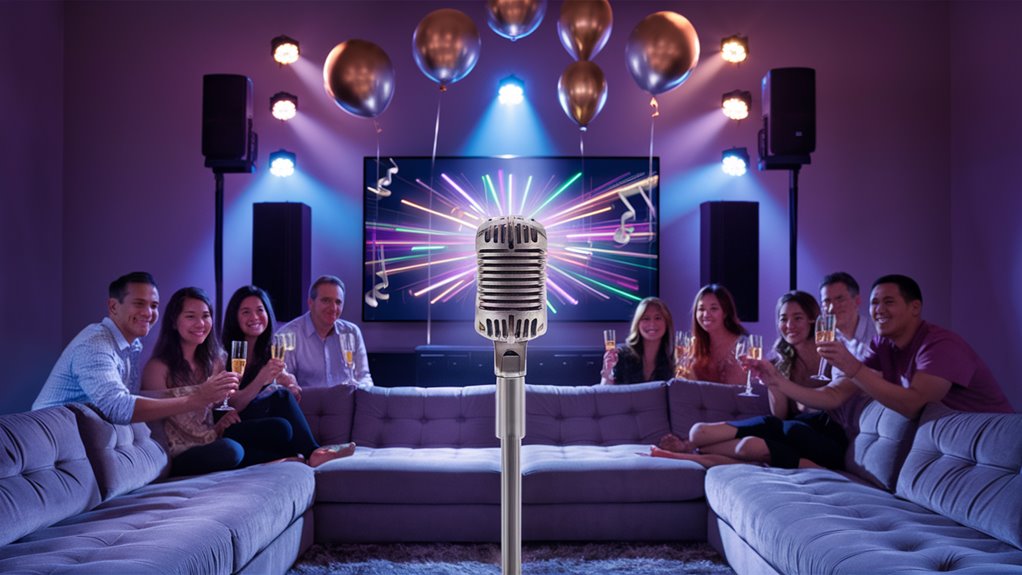 singing party with friends