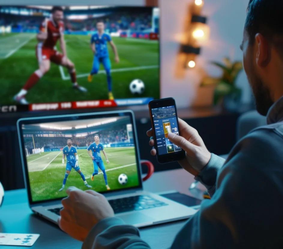 Sports subscription comparison showing different streaming platforms for watching favorite team games.